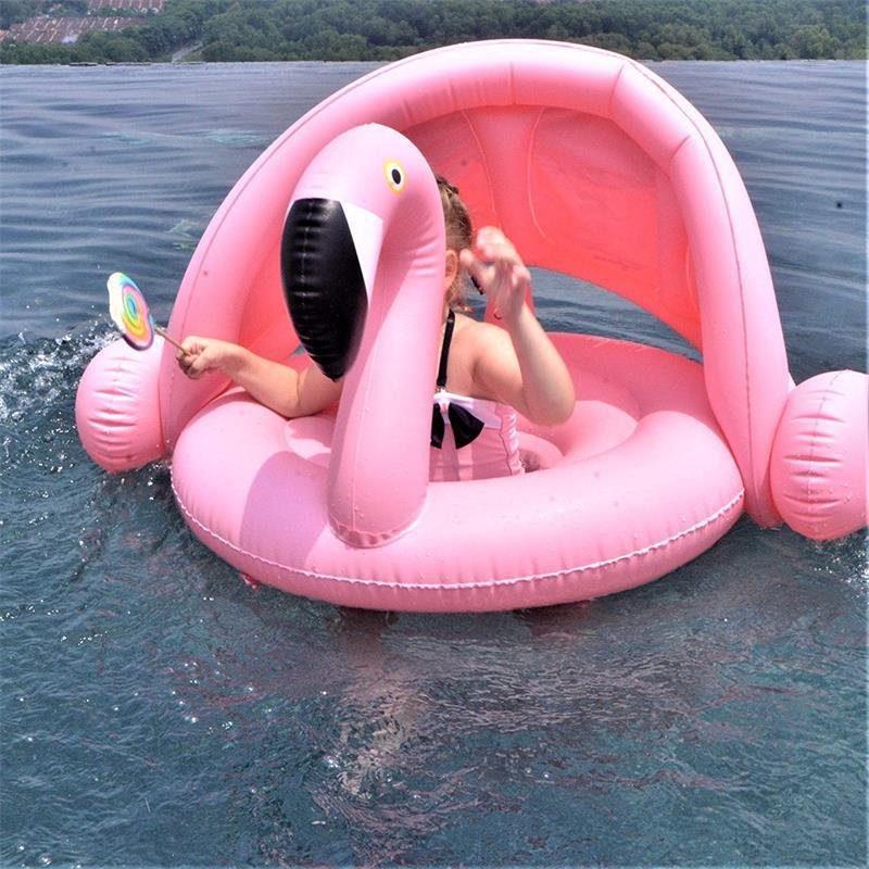 Inflatable Baby Flamingo Swan Pool Float With Sunshade Safe Water Seat 03 Years Old Infant Swimming Ring Toy - 8 Inflatable Baby Flamingo Swan Pool Float With Sunshade Safe Water Seat 03 Years Old Infant Swimming Ring Toy - 8