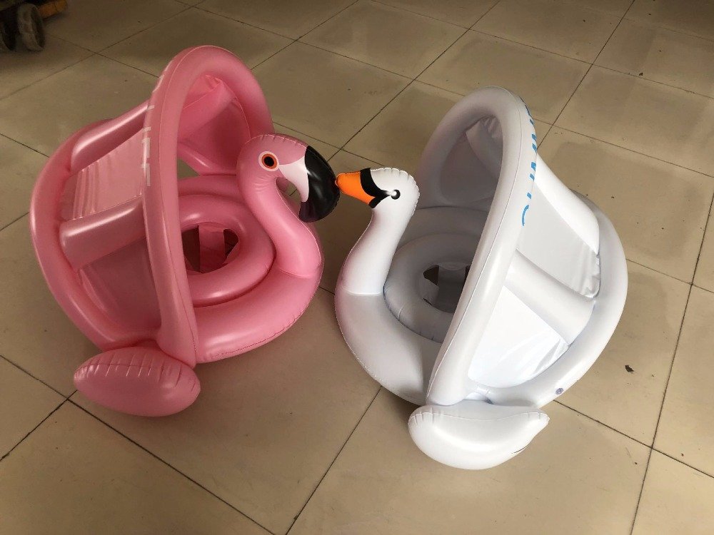 Inflatable Baby Flamingo Swan Pool Float With Sunshade Safe Water Seat 03 Years Old Infant Swimming Ring Toy - 19 Inflatable Baby Flamingo Swan Pool Float With Sunshade Safe Water Seat 03 Years Old Infant Swimming Ring Toy - 19