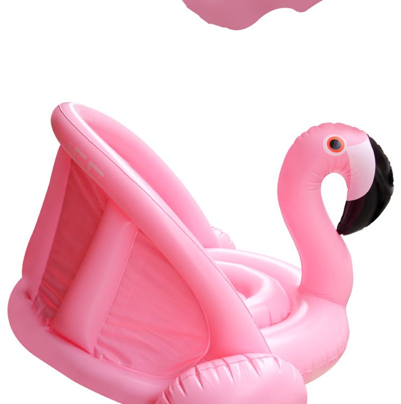 Inflatable Baby Flamingo Swan Pool Float With Sunshade Safe Water Seat 03 Years Old Infant Swimming Ring Toy - 22 Inflatable Baby Flamingo Swan Pool Float With Sunshade Safe Water Seat 03 Years Old Infant Swimming Ring Toy - 22