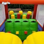 0 55mm Pvc Tarpaulin Commercial Grade Inflatable Bouncy Castle Obstacle Course With Dual Slide - 3
