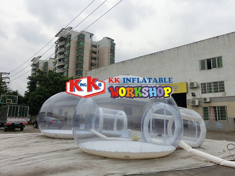Deluxe Transparent Inflatable Bubble Tent 08mm Pvc Ideal For Camping Air Hotel Experience Clear Visibility - 4