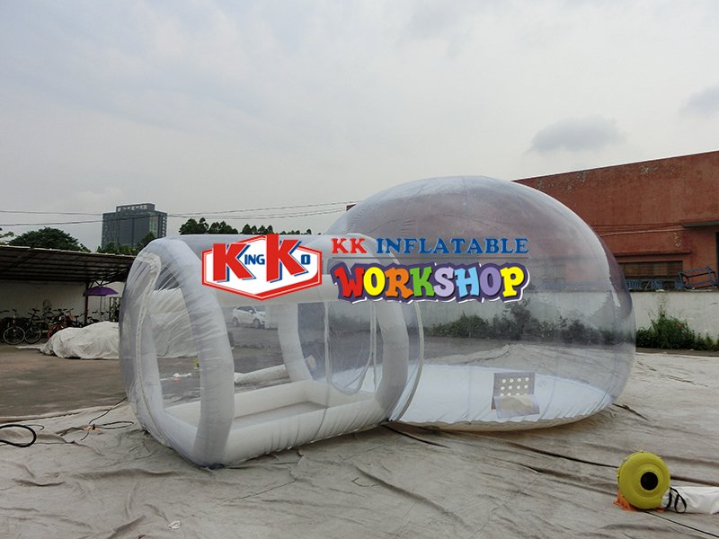 Deluxe Transparent Inflatable Bubble Tent 08mm Pvc Ideal For Camping Air Hotel Experience Clear Visibility - 1