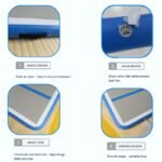 1x0 6m Inflatable Gymnastics Airtrack Home Use Air Block Tumbling Mini Mats Trampoline For Jumping With Foot-pump - 4