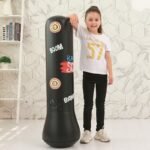 1 2m-1 6m Boxing Punching Bag Kids Inflatable Aerated Irrigation Sandbag Adults Entertainment Vent Fight Ground