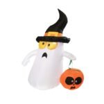 1 2m Halloween Led Air Inflatable Pumpkin Ghost With Blower Garden Outdoor Layout Christmas Decor Figure Kids Classic Toys - 2