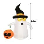 1 2m Halloween Led Air Inflatable Pumpkin Ghost With Blower Garden Outdoor Layout Christmas Decor Figure Kids Classic Toys - 4