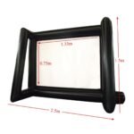 1 33mx0 75m 16 9 Inflatable Movie Screen Rear Projection Film - 3