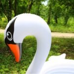 1 5m Eco-friendly Pvc Inflatable White Swan Flamingo Outdoor Swimming Round Pool Kids Play Family Summer Bathtub For Baby Room - 4
