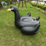 1 5m Adult Child Water Fun Inflatable White Black Swan Pool Float Ride On Toy Swimming Air Raft Flotador Piscina - 2