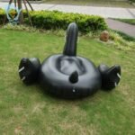 1 5m Adult Child Water Fun Inflatable White Black Swan Pool Float Ride On Toy Swimming Air Raft Flotador Piscina - 5