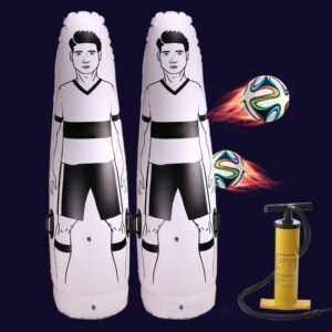 1 75m Adult Children Inflatable Football Training Goal Keeper Tumbler Air Soccer Train Dummy Tool