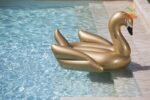 1 9m 75inch Giant Rideable Gold Swan Toy Inflatable Float Swimming Water Pool Summer Fun - 4