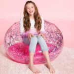 100cm Giant Inflatable Sofa Colorful Glitters Mattress Lounger Lazy Sleeping Bag For Adult Children Indoor Outdoor Toys Air - 4