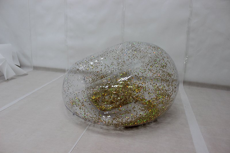 100cm Colorful Glitter Inflatable Sofa Indooroutdoor Air Mattress Lounger Lazy Sleeping Bag For Adults Kids - 7