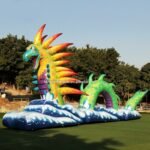 15x7 Meters Inflatable Ocean Dragon Model Personalized Colored Serpent Cartoon Splendid Decoration Toy