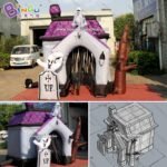 10feet 3meters Haunted House Inflatable For Halloween Decoration -inflatable Toy - 2