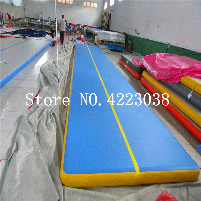 10m Inflatable Gymnastics Airtrack Tumbling Mat For Kids With Pump Home Training Equipment - 5
