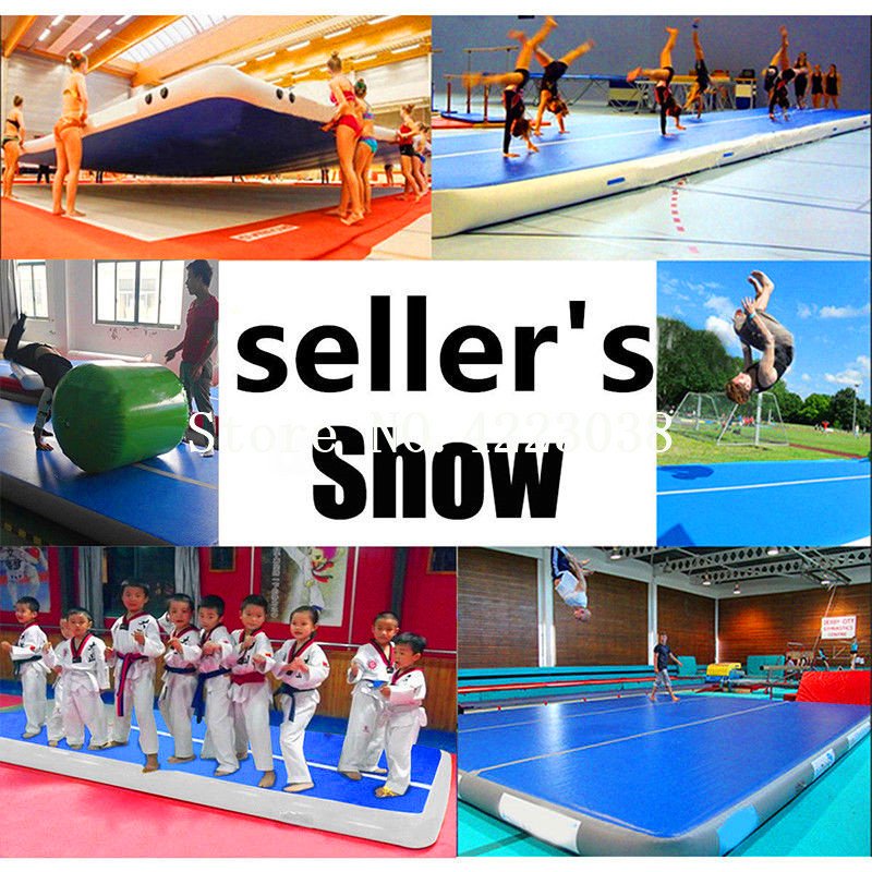 10m Inflatable Gymnastics Airtrack Tumbling Mat For Kids With Pump Home Training Equipment - 11
