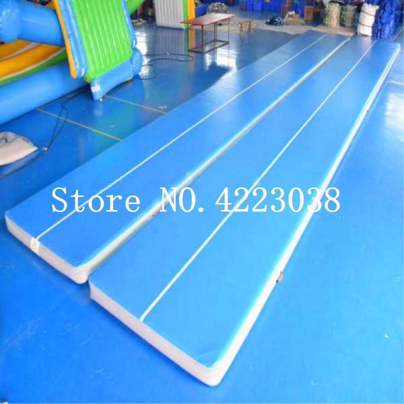 10m Inflatable Gymnastics Airtrack Tumbling Mat For Kids With Pump Home Training Equipment - 2