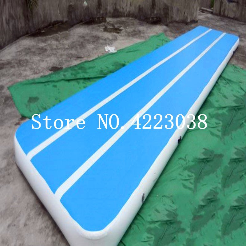 10m Inflatable Gymnastics Airtrack Tumbling Mat For Kids With Pump Home Training Equipment - 3