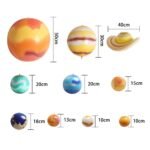 10pcs Imitation Solar System Nine Planets Model Children Inflatable Ball Early Learning Toys For Kids Outdoor Fun Birthday Party - 5