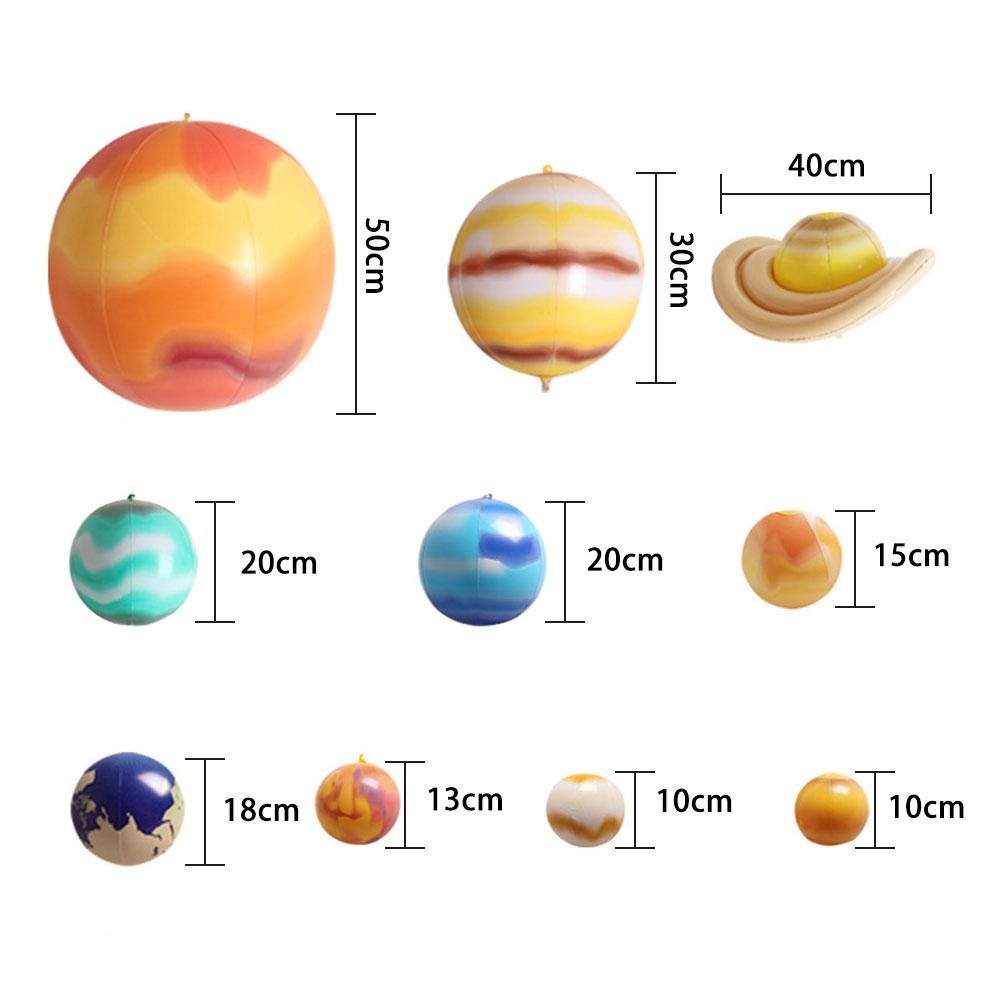 10pcs Solar System Inflatable Balls Set For Kids Educational Outdoor Toy Birthday Party Favor - 1 10pcs Solar System Inflatable Balls Set For Kids Educational Outdoor Toy Birthday Party Favor - 1