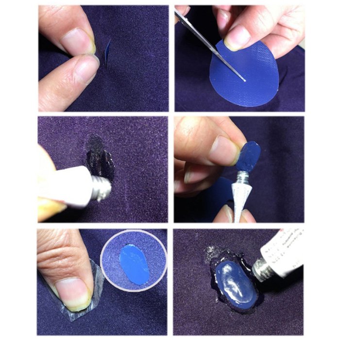 10pcs Heavy Duty Pvc Glue Repair Kit For Inflatable Air Mattress Boat Sofa Patches Sec88 - 7