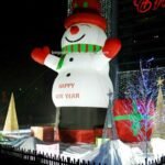 Personalized 8m Height Inflatable Snowman Sam Toys