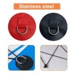 11cm Stainless Steel D Ring Pad Patch For Pvc Inflatable Boat Raft Dinghy Canoe Surfboard Sup Kayak Down Accessories - 6
