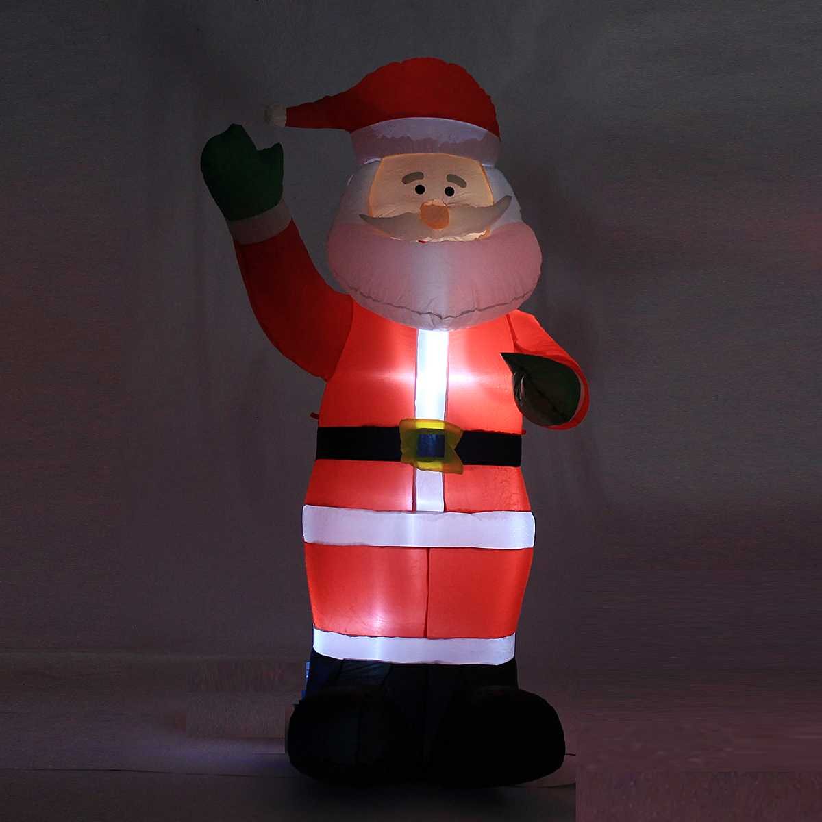 5m Tall Inflatable Santa Claus Christmas Tree Outdoor Yard Decoration Airblown 220v Weatherresistant - 3