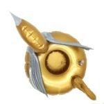 12 Pieces Pack Inflatable Gold Unicorn Drink Floats Pegasus Cup Holder Pool Party - 5