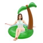 120x130cmadult Coconut Green Inflatable Swimming Ring Adult Kids Pool Float Circle Water Beach Fun Toy - 4