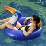 120 175cm Giant Inflatable Toucan Swimming Ring Pool Float For Women Men Water Toys Lounger Air Mattress Boia Piscina - 3