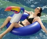 120 175cm Giant Inflatable Toucan Swimming Ring Pool Float For Women Men Water Toys Lounger Air Mattress Boia Piscina - 6