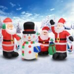 120cm 180 Cm 240cm Air Inflatable Santa Claus Snowman Outdoor Airblown Christmas Decoration Figure Kids Children Toys