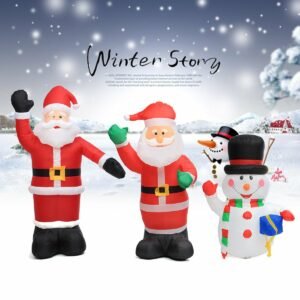 120cm 180 Cm 240cm Air Inflatable Santa Claus Snowman Outdoor Airblown Christmas Decoration Kids Children Toys - 2