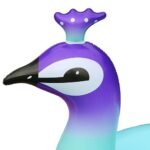 120cm Giant Pool Float Inflatable For Peacock Air Mattress Cute Animal Floating Row Kids Swim Rings Water Sports Fun Toy - 4