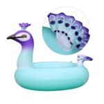 120cm Giant Pool Float Inflatable For Peacock Air Mattress Cute Animal Floating Row Kids Swim Rings Water Sports Fun Toy - 5