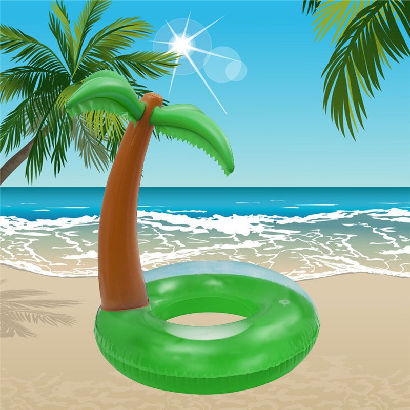 Coconut Green Inflatable Swimming Ring 120x130cm Pool Float For Adults Kids Beach Water Fun Toy - 6