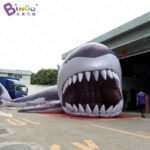12m Length Shark Model Inflatable Ocean Decoration For Marine Park Academic Exhibition - 2