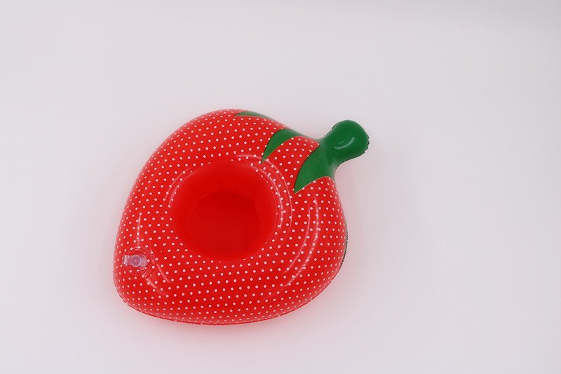 Pack Of 12 Strawberry Themed Inflatable Drink Floats Red Cup Holders For Pool Parties - 7 Pack Of 12 Strawberry Themed Inflatable Drink Floats Red Cup Holders For Pool Parties - 7