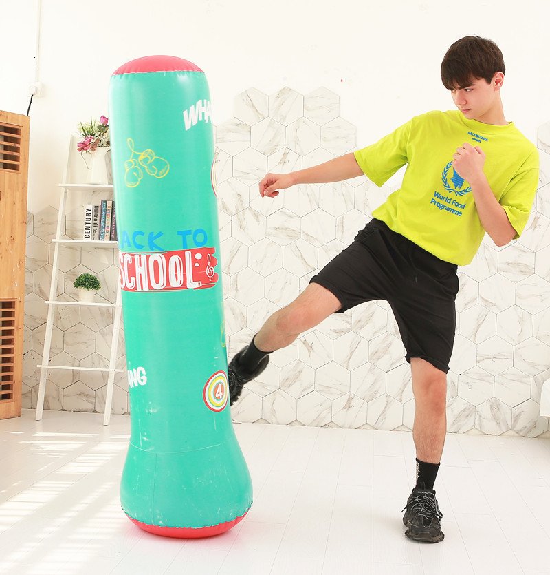Inflatable 12m16m Boxing Punching Bag For Kids Adults Sandbag Training Exercise Stress Relief Fun Entertainment - 7