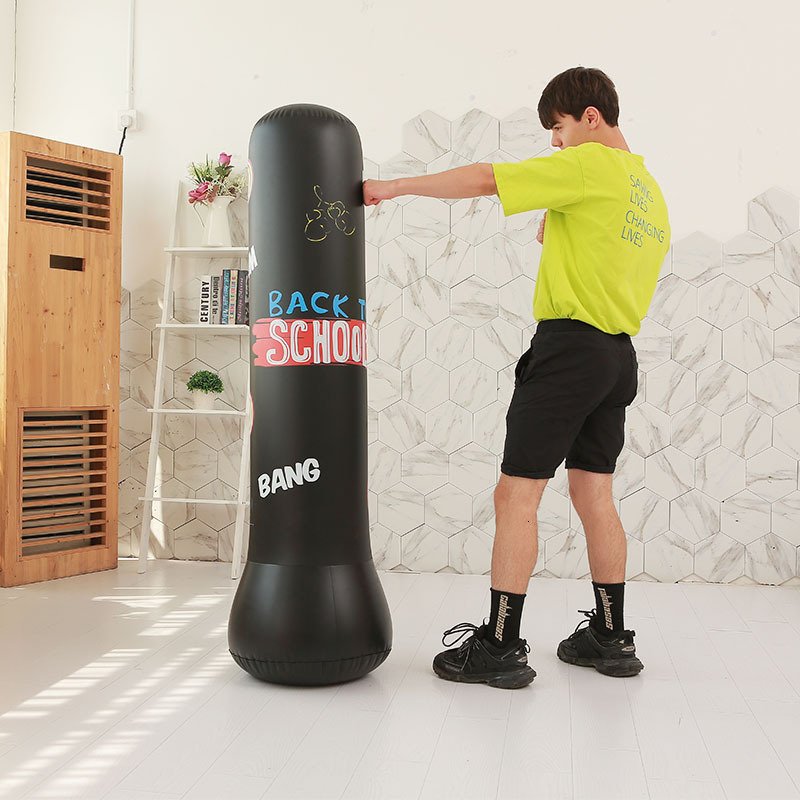 Inflatable 12m16m Boxing Punching Bag For Kids Adults Sandbag Training Exercise Stress Relief Fun Entertainment - 8