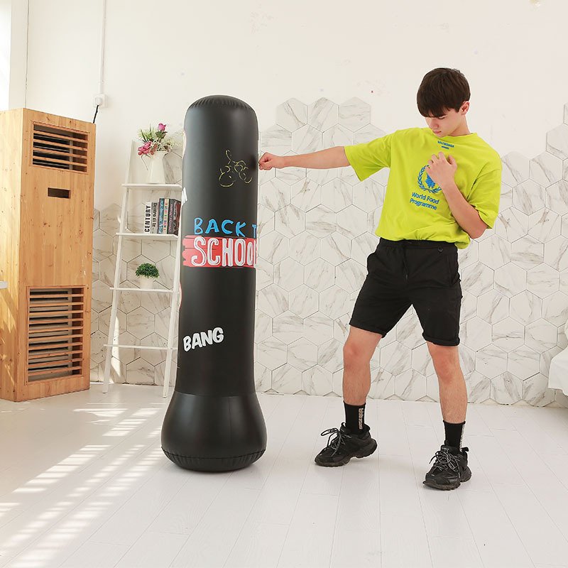Inflatable 12m16m Boxing Punching Bag For Kids Adults Sandbag Training Exercise Stress Relief Fun Entertainment - 9