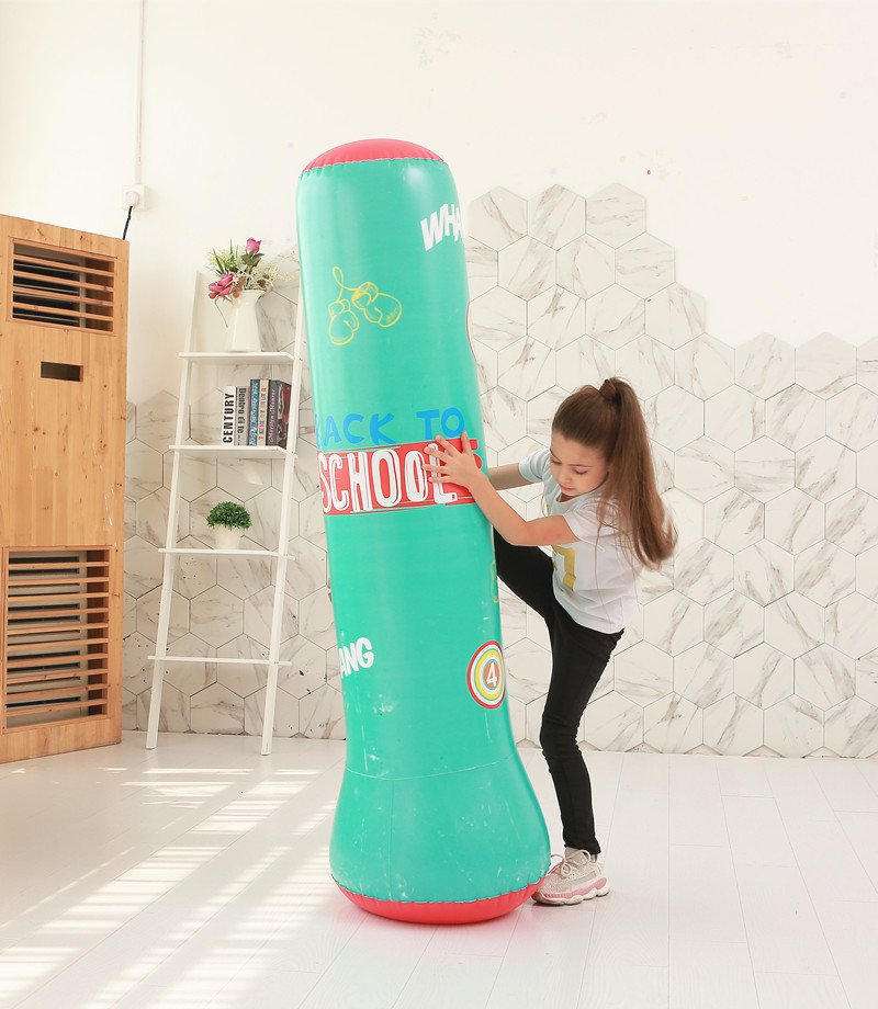 Inflatable 12m16m Boxing Punching Bag For Kids Adults Sandbag Training Exercise Stress Relief Fun Entertainment - 1