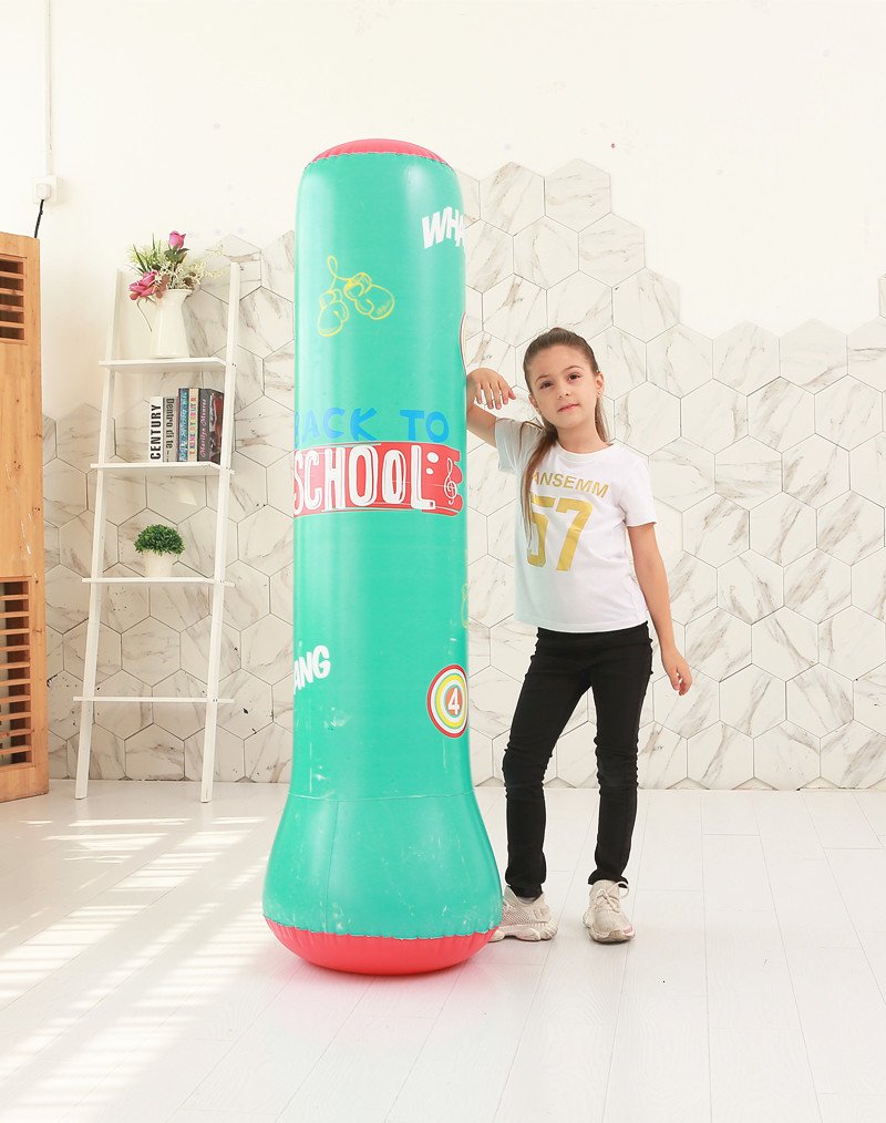 Inflatable 12m16m Boxing Punching Bag For Kids Adults Sandbag Training Exercise Stress Relief Fun Entertainment - 3
