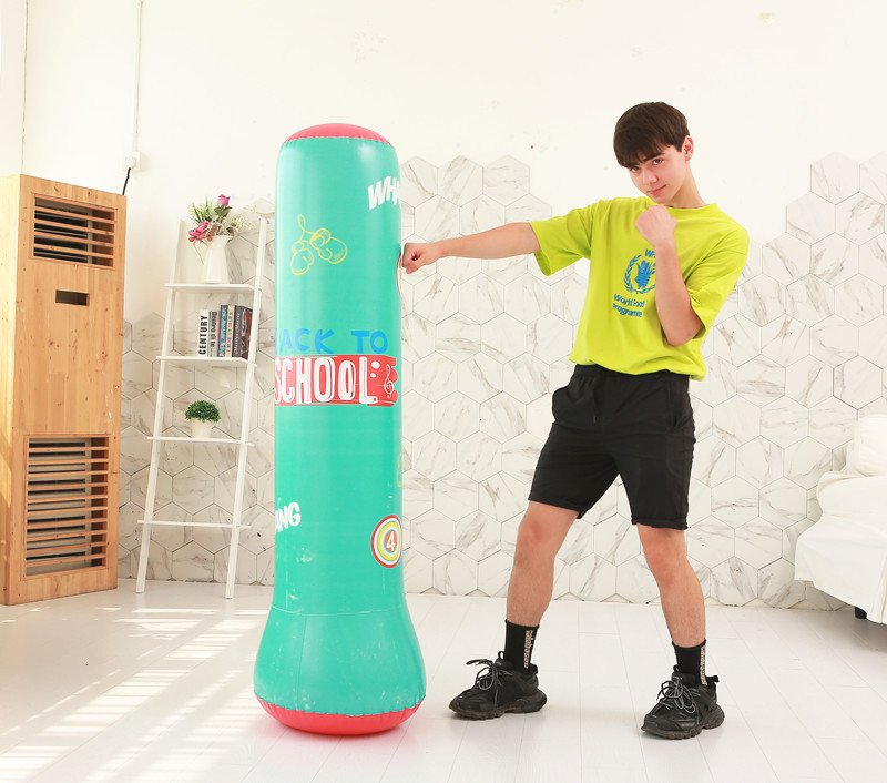 Inflatable 12m16m Boxing Punching Bag For Kids Adults Sandbag Training Exercise Stress Relief Fun Entertainment - 4