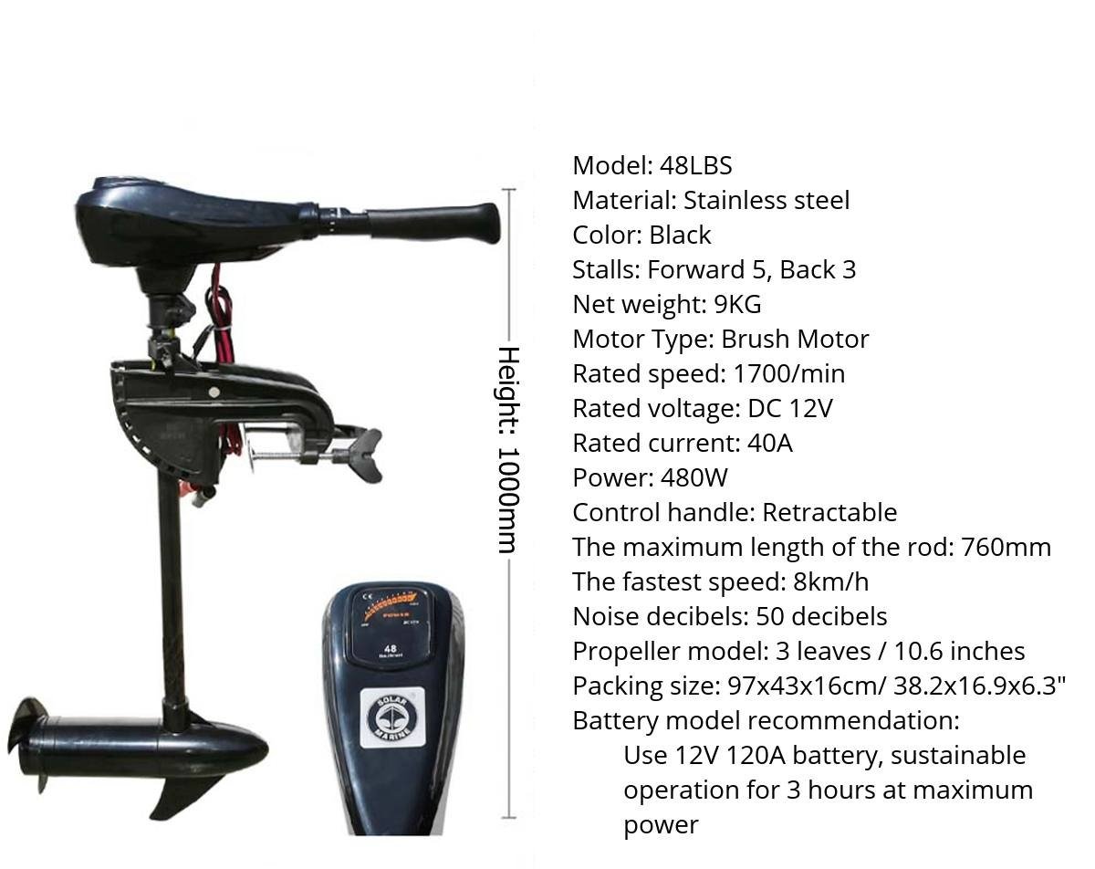 12v24v Led Electric Motor For Inflatable Boat 1888lb Suitable For 28 40 50 60ft Rowing Boats - 7