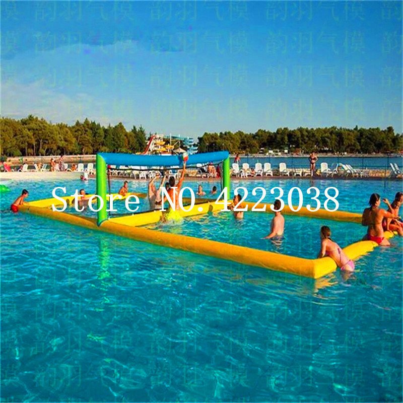 12x6m Inflatable Water Volleyball Court Beach Sports Game Field With Efficient Air Pump Included - 9 12x6m Inflatable Water Volleyball Court Beach Sports Game Field With Efficient Air Pump Included - 9