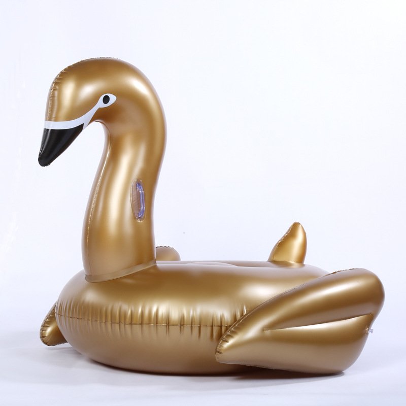 Adult Luxury Gold Swan Inflatable Pool Float 130cm Rideon Air Mattress Swimming Ring Water Party Beach Lounger Toy - 6 Adult Luxury Gold Swan Inflatable Pool Float 130cm Rideon Air Mattress Swimming Ring Water Party Beach Lounger Toy - 6